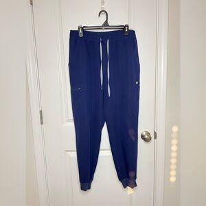 FIGS Women's Size Large Uman Jogger Scrub Pant W23SW2014 Navy Blue medical
